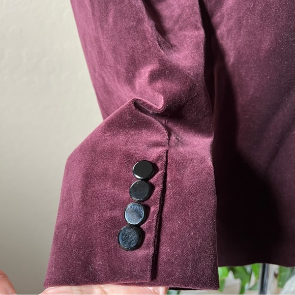 Ralph Lauren Burgundy Velvet Blazer US12 $265 - Picture 12 of 15